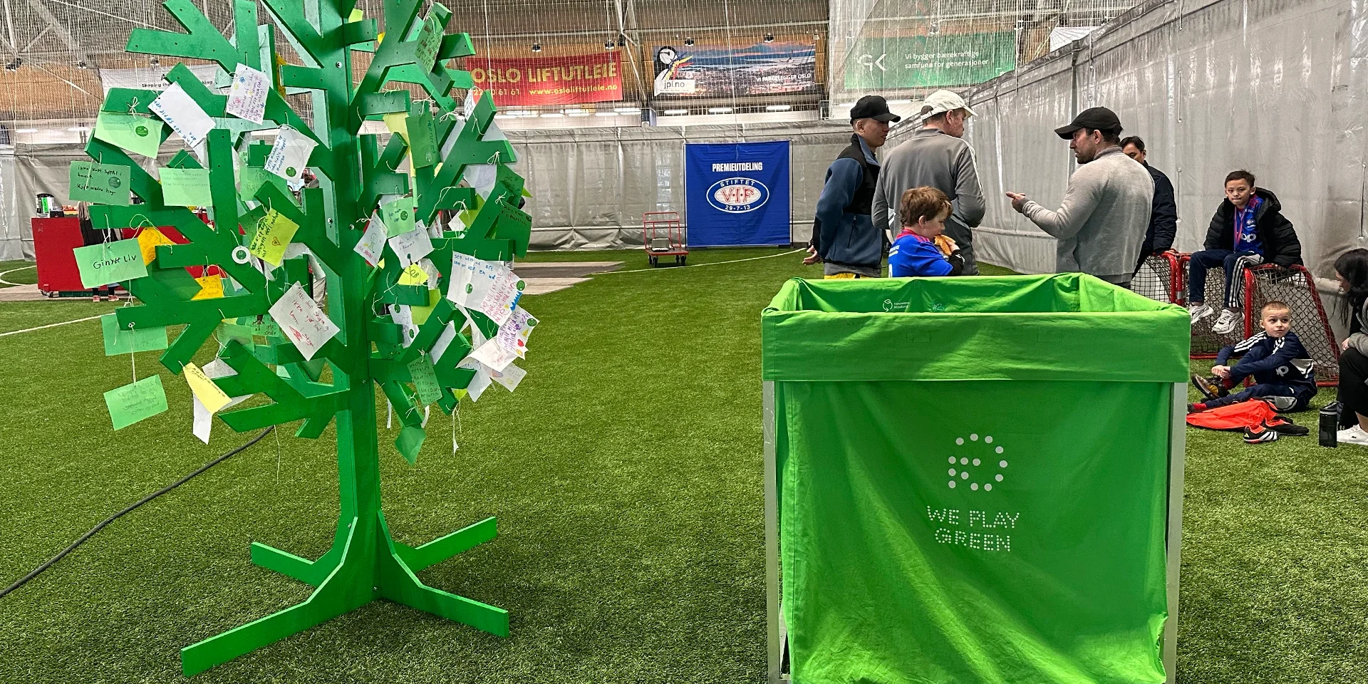 Barneturnering i valhall med vif og we play green